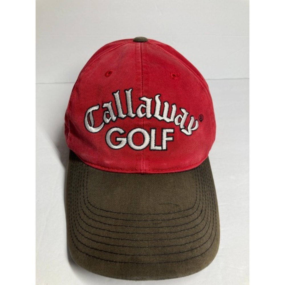 Callaway Golf Hat Cap Adult Red Adjustable Cotton Twill Great Big Bertha
